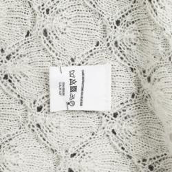 DKNY Pure Cream Crochet Wrap Cardigan
