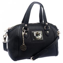 DKNY Black Leather Crossbody Bag