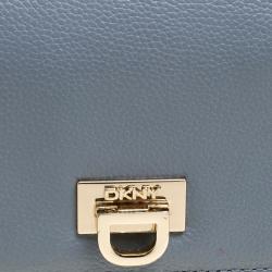 Pre Owned DKNY Grey Leather Crossbody Bag