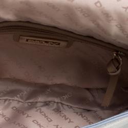 Pre Owned DKNY Grey Leather Crossbody Bag