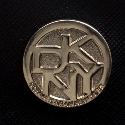 Pre Owned DKNY Black Monogram Fabric Tote