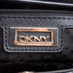 Pre Owned DKNY Black Saffiano Leather Tote