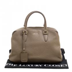 Pre Owned DKNY Brown Leather Tote
