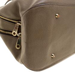 Pre Owned DKNY Brown Leather Tote