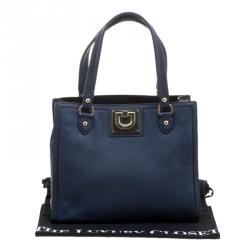 Pre Owned DKNY Blue Leather Shoulder Bag