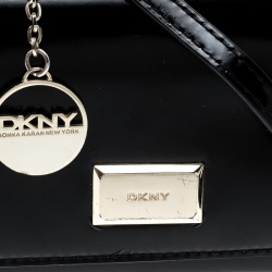 Pre Owned DKNY Black Leather Crossbody Bag