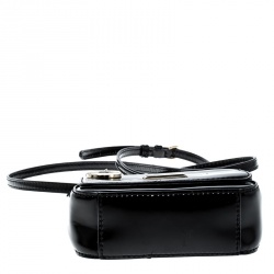 Pre Owned DKNY Black Leather Crossbody Bag