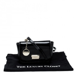 Pre Owned DKNY Black Leather Crossbody Bag