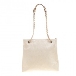 Pre Owned Dkny Cream Leather Crossbody Bag