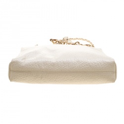 Pre Owned Dkny Cream Leather Crossbody Bag