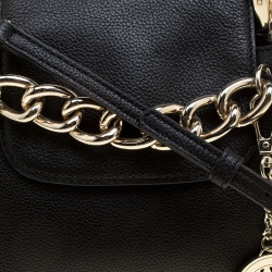 Pre Owned DKNY Black Leather Shoulder Bag