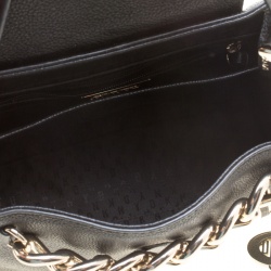 Pre Owned DKNY Black Leather Shoulder Bag