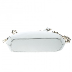 DKNY White Leather Shoulder Bag