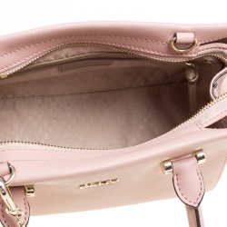 Pre Owned DKNY Blush Pink Leather Crossbody Bag