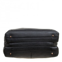 Pre Owned DKNY Black Leather Top Handle Bag