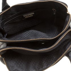 Pre Owned DKNY Black Leather Top Handle Bag