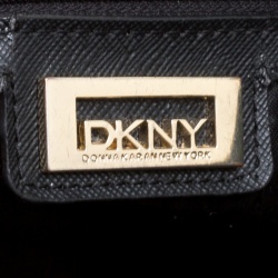 Pre Owned DKNY Black Leather Top Handle Bag