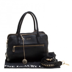 Pre Owned DKNY Black Leather Top Handle Bag