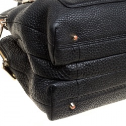 Pre Owned DKNY Black Leather Top Handle Bag