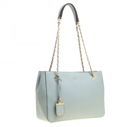 Pre Owned DKNY Mint Green Leather Bryant Park Tote