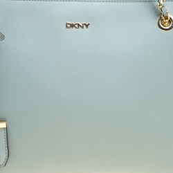 Pre Owned DKNY Mint Green Leather Bryant Park Tote