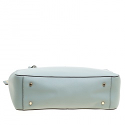 Pre Owned DKNY Mint Green Leather Bryant Park Tote