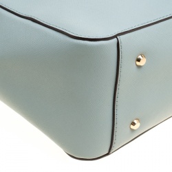 Pre Owned DKNY Mint Green Leather Bryant Park Tote