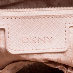 مملوكة مسبقًا حقيبة يد دي كي أن واي شوبر برينت بارك جلد سافيانو وردية