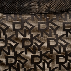 Pre Owned Dkny Beige Signature Canvas Hobo