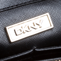 Pre Owned DKNY Black Grain Leather Beekman French Tote