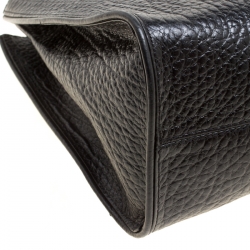 Pre Owned DKNY Black Grain Leather Beekman French Tote