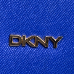 Pre Owned DKNY Blue Leather Top Handle Bag