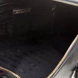 Pre Owned Dkny Black Leather Top Handle Shoulder Bag