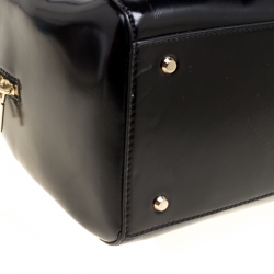 Pre Owned Dkny Black Leather Top Handle Shoulder Bag