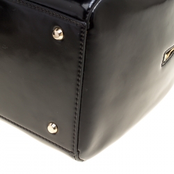 Pre Owned Dkny Black Leather Top Handle Shoulder Bag