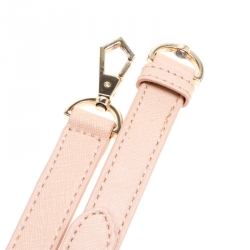 Pre Owned DKNY Dusty Pink Leather Flap Satchel