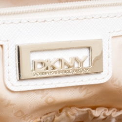 Pre Owned DKNY Dusty Pink Leather Flap Satchel