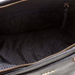 Pre Owned DKNY Black Leather Bryant Park Top Handle Bag