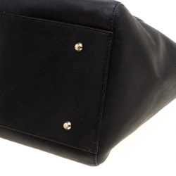 Pre Owned DKNY Black Leather Bryant Park Top Handle Bag