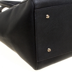 Pre Owned DKNY Black Leather Bryant Park Top Handle Bag