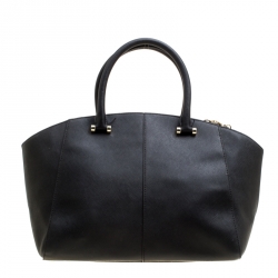 Pre Owned DKNY Black Leather Bryant Park Top Handle Bag