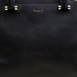 Pre Owned DKNY Black Leather Bryant Park Top Handle Bag