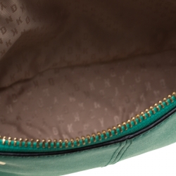 Pre Owned DKNY Green Saffiano Leather Shoulder Bag