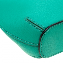 Pre Owned DKNY Green Saffiano Leather Shoulder Bag