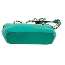Pre Owned DKNY Green Saffiano Leather Shoulder Bag
