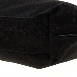 Pre Owned DKNY Black Signature Canvas Crossbody Bag