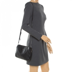 Pre Owned DKNY Black Leather Crossbody Bag