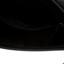 Pre Owned حقيبة كروس دي كي أن واي جلد بيضاء/ سوداء