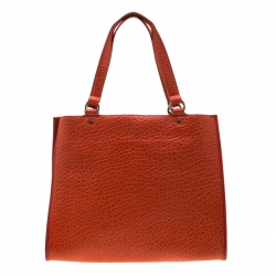 مملوكة مسبقًا DKNY Orange Leather Tote