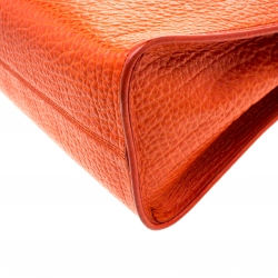 مملوكة مسبقًا DKNY Orange Leather Tote